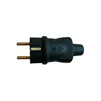 Вилка переностная,каучук,IP44, 16А, 250В