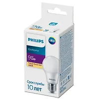 Светильник PHILIPS Лампа светодиодные 9Вт 680лм E27 А60 830