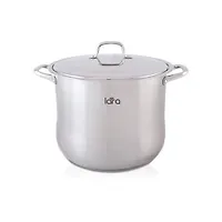 LR02-46 Кастрюля LARA (нерж) 32x25см, 20,0л, капсулир индукц дно, крышка из стали