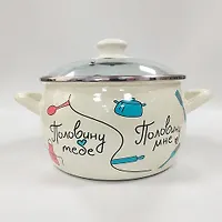 Глубокая Кастрюля с стекл. крышкой Половинки,Эксклюзив,368448,2,2,16