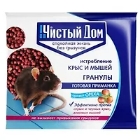 Гранулы от крыс и мышей с запахом ореха Техноэкспорт 03-350, пакет 125 г