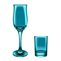 Подарочный набор.12пр.арт.1612-Н7 "Ночное небо" (6 бокалов+6 стаканов)