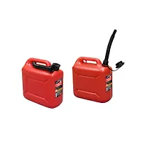Канистра 10л для топлива REZOIL (Красная, с крышкой и лейкой) (5 шт/уп)