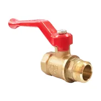 Кран шаровой латунный OPTIMA для ВОДЫ VALFEX 11Б27фт1М ВР/НР ручка-рычаг,  1/2" (96/24)