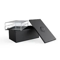 Коптильня двухярусная с гидрозатвором Smoky Proof Black48*28*22см,термокраска, 1,2 мм ВЗР1581-1