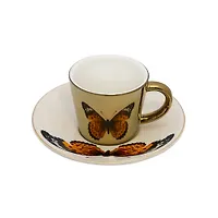 Кофейная пара JEWEL Mirror Gold, Бабочка 90мл "JEWEL" (ПС0011-25)