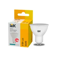 Лампа светодиодная ALFA PAR16 софит 8Вт 230В 4000К GU10 (6шт) IEK