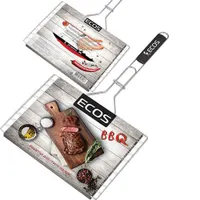 Решетка для барбекю ECOS RD-104C (6 секций, р-р 35х25х1,5 см, общая длина 60см, хром.) арт.999607
