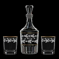 Подарочный набор 3пр. арт.1330-ГЗ4 "Виноградная лоза" (графин "Цезарь"+2 стакана 250мл.)