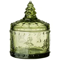 ЕМКОСТЬ ДЛЯ ХРАНЕНИЯ "ЩЕЛКУНЧИК" GREEN, 9*9*12,5 СМ (355-418-11)
