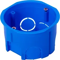 Коробка установочная 68*45 для тв. стен ЧЕРНАЯ (С3М2 GUSI) 010-033Ч VKL electric