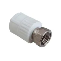 Муфта с накидной гайкой 20x3/4" PPRC (БЕЛЫЕ) "Политэк"