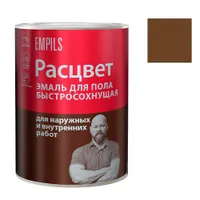 Эмаль "Расцвет" для пола быстросохнущая желто-коричневая 0,9 кг. (7537)
