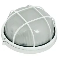 Светильник НПП-60W круг, с решеткой, IP54, НПП1302 бел. ИЭК арт.LNPP0-1302-1-060-K01