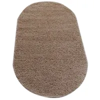 Ковры Шэгги 0,8*1,5м овал (sh/57о) светло-кофейн.