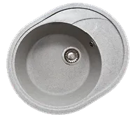 Мойка GranAlliance G-33 (570х465мм) графит с сифоном