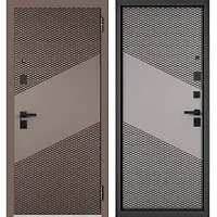 COMFORT PP (Графит букле, МДФ Эмаль капучино 9Е-163,МДФ Эмаль светло-серая 9Е-163) 2050х860 правая