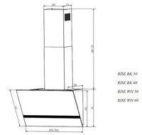 Кухонная вытяжка ELIKOR RISE WH 50 330.0706.436