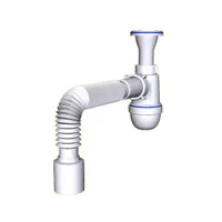 Сифон АНИ 1 1/4 "* 40 с гибкой трубой 40 х 50 (С2010)