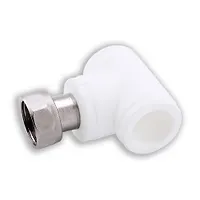 Тройник с накидной гайкой 20х1/2" (200/20) (Valfex) БЕЛЫЙ