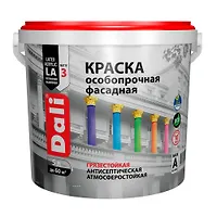"DALI" краска фасадная особопрочная, база С - 2,5 л. (20703)
