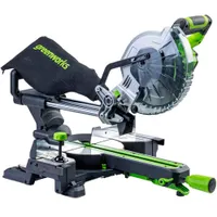 Торцовочная пила аккумуляторная Greenworks GD24MS216, бесщёточная, 4800 об/мин, 216x30 мм, рез 65x310 мм, 1x4 Ач и ЗУ