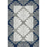 Ковер "SILVER" 80*150 прям - d213 GRAY-BLUE