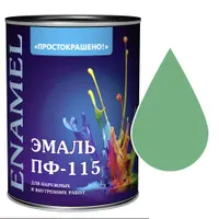 Эмаль "Простокрашено!" светло-зеленая БАУ 0,9кг (2082)
