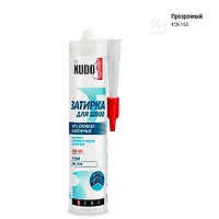 Герметик-затирка для швов KUDO HOME силиконовый санитарный, прозрачный KSK-160