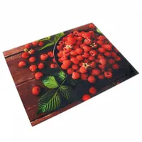ДВ7-008 Доска разделочная стеклянная "Ягода Малина" 30*40 см (14)