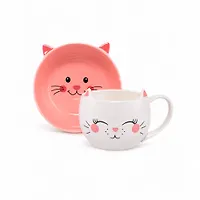 Набор из 2-х предметов CAT(кружка 340мл с салатником) арт.GC2417