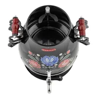 Самовар Centek CT-1091A (Черный + рисунок) 4л, 2100Вт, поддержка темп. керамич. заварник
