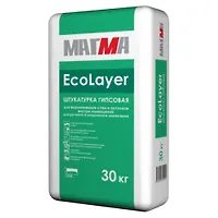 Гипсовая штукатурка "EcoLayer" (30 кг) МАГМА
