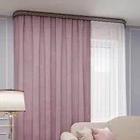 Портьера Канвас 150*260 брусника