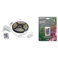 Комплект светодиодной лентыSMD5050-30LED/м-12 В-7,2 Вт/м-IP20-RGB (5м), 24 Вт, IR-контроллерTDM (SQ0