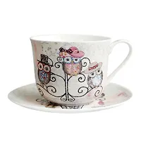 Пара чайная 370мл Jumbo, Owl Hatstand B0940-A07011
