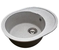 Мойка GranAlliance G-33 (570х465мм) графит с сифоном
