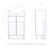 Тумба Wing - 500-2-0 белая , (под ум. Балтика-50) г. Нижний Новгород