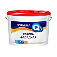 Краска ВД белоснежная фасадная 13 кг Formula Q8