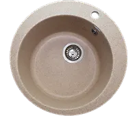Мойка GranAlliance G-11   (d-490 мм) песочная с сифоном