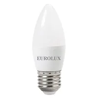 Лампа светодиодная LL-E-C37-6W-230-4K-E27 (свеча, 6Вт, нейтр., Е27) Eurolux 76/2/10