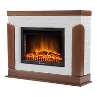 Портал Firelight Prestigio 25 камень белый , шпон белый дуб