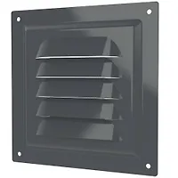 (1212МЭ Gray) Решетка вентиляционная МЭ 125х125 окраш.сталь Gray ERA