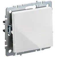 BRITE Выключатель 1-клавишный 10А ВС10-1-0-БрБ белый Iek
