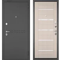 NORMA MASS MP (Антрацит букле R-4, МДФ Бьянко ларче M-142 Lakobel white) 2050х860 правая
