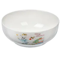 Салатник доломит, круглый, 0.55 л, Зимние забавы, Daniks (419409)
