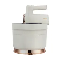 Миксер с чашей Centek CT-1129 (бежевый/золотой хром) 800Вт, 6 скоростей + турбо, 2 чаши 3.5/3,6л