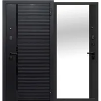 Дверь металлическая 7,5 Черное зеркало NEW 960 правая (Россия) г.Йошкар-Ола 84,4 кг