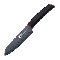 Нож сантоку 17,5см, нерж.ст. с мраморным покрытием, пластик,Keops Marble, BERGNER, арт.BG-8836-MBB