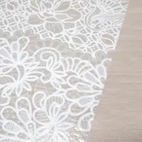 030 white Клеенка ПВХ в рулоне LACE(Муза) 1,32*22 м